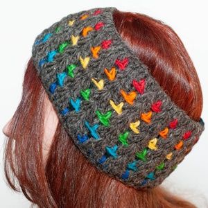 Earth Divas, Hand Made Knit Wool Headband, Stylish Winter Head Wrap, siz…